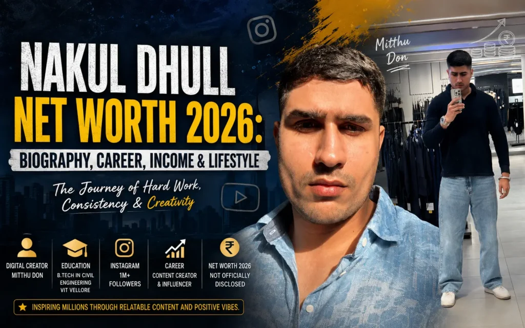 Nakul Dhull Net Worth (2026): Epic Biography, Career & Rise as Mithu Don | personbiopedia Nakul Dhull Net Worth